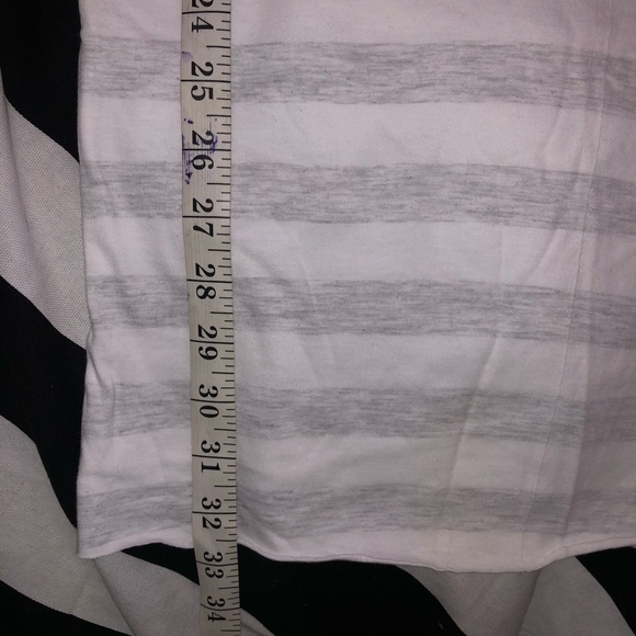 {American Apparel}Grey White Stripe Body Con Dress - Picture 5 of 6